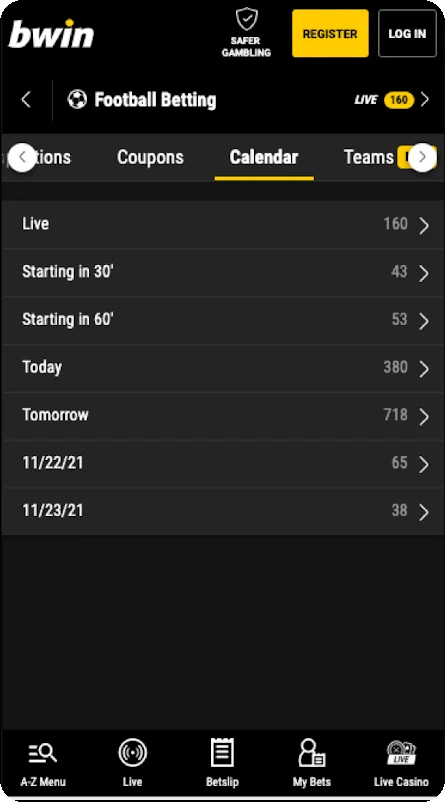 Old calendar: time frames