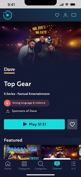 Mobile channel page