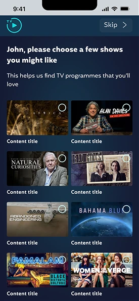 Pick a few shows you might like